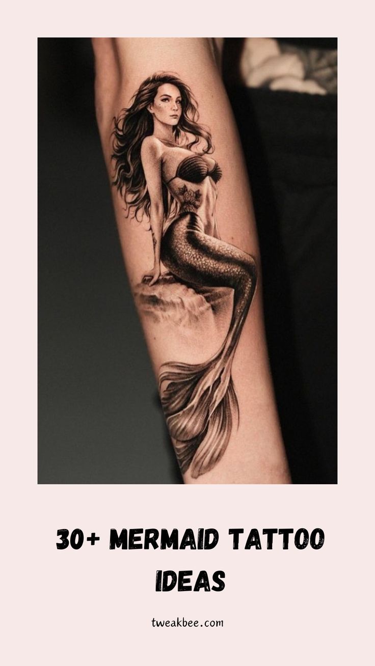 30+ Mermaid Tattoo Designs to Dive Into
