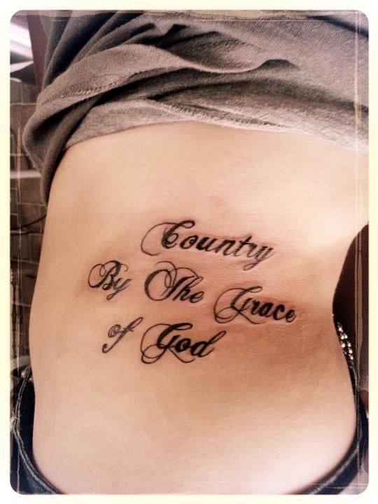 country song lyric tattoo