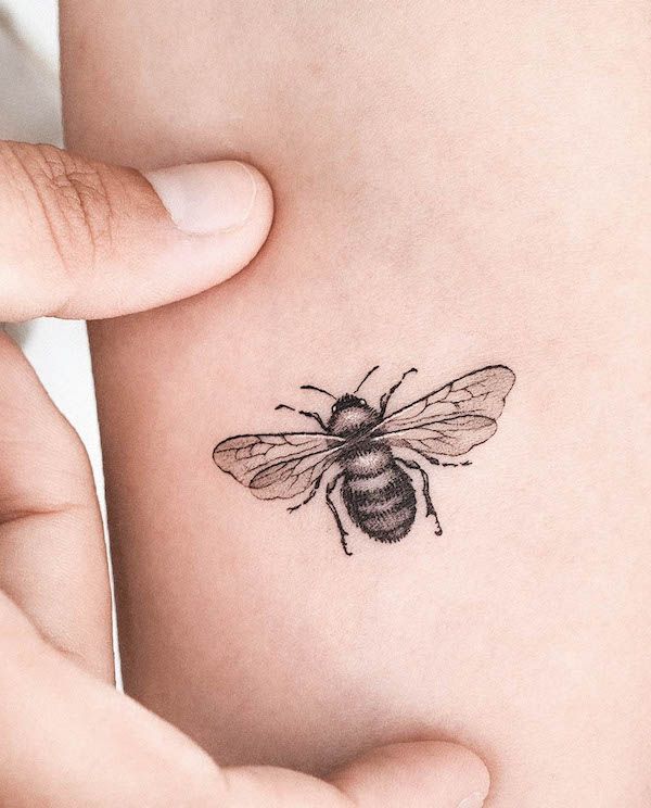 49 Unique Bee Tattoos with Meaning - Our Mindful Life