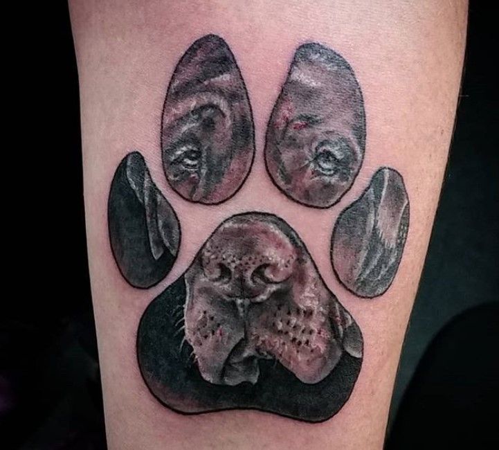 50 Best Dog Paw Print Tattoo Designs - The Paws
