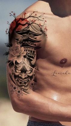 Discover 12 Pagoda and Temple Tattoo Ideas | japanese forearm tattoo, samurai tattoo sleeve, japanese tattoo realism and more
