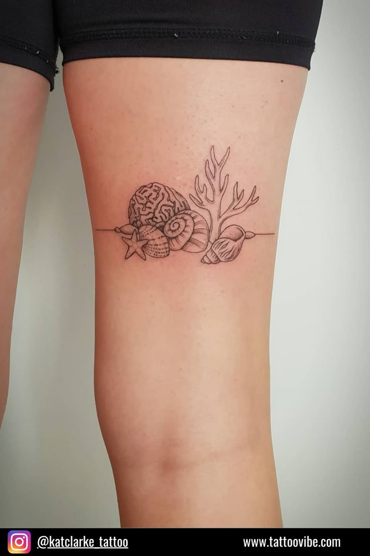 Simple coral tattoos