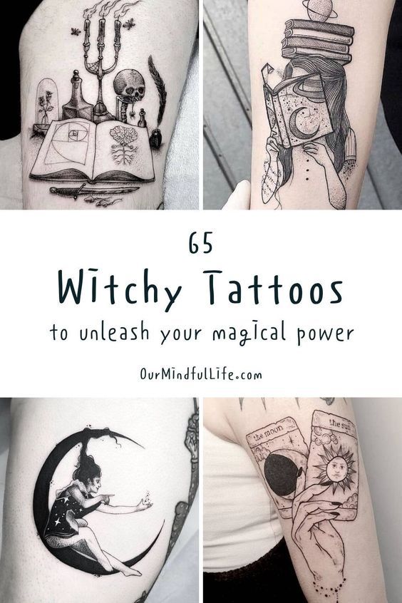 70 Witchy Tattoos To Activate Your Magical Power