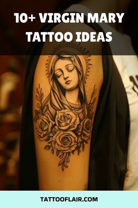 22+ Stunning Virgin Mary Tattoo Designs