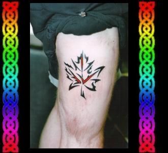 Maple leaf tattoo. I want smth like this