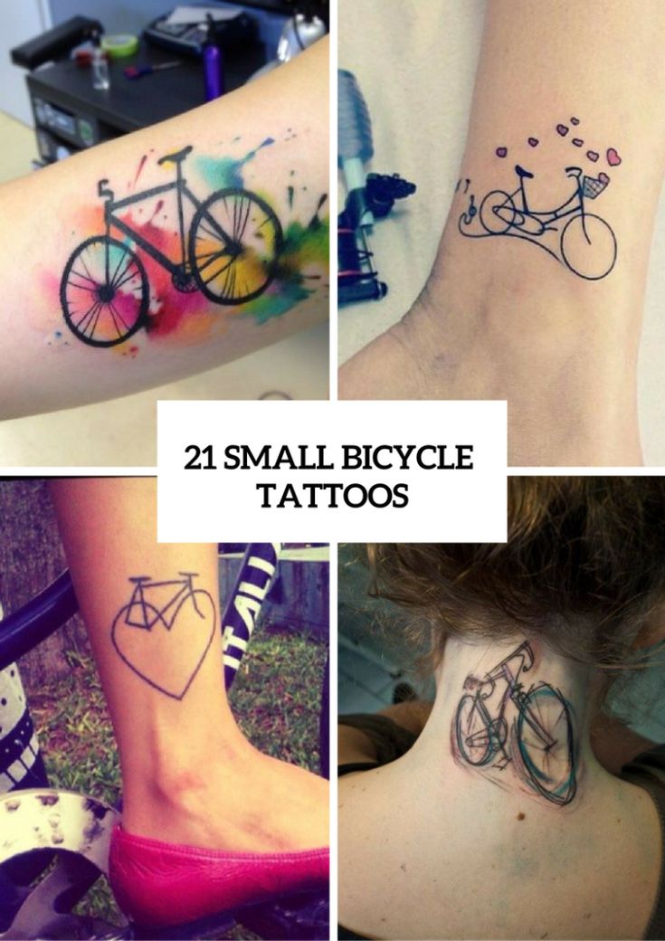 21 Small Bicycle Women Tattoo Ideas To Repeat - Styleoholic | Bicycle tattoo, Tattoos for women, Tattoos