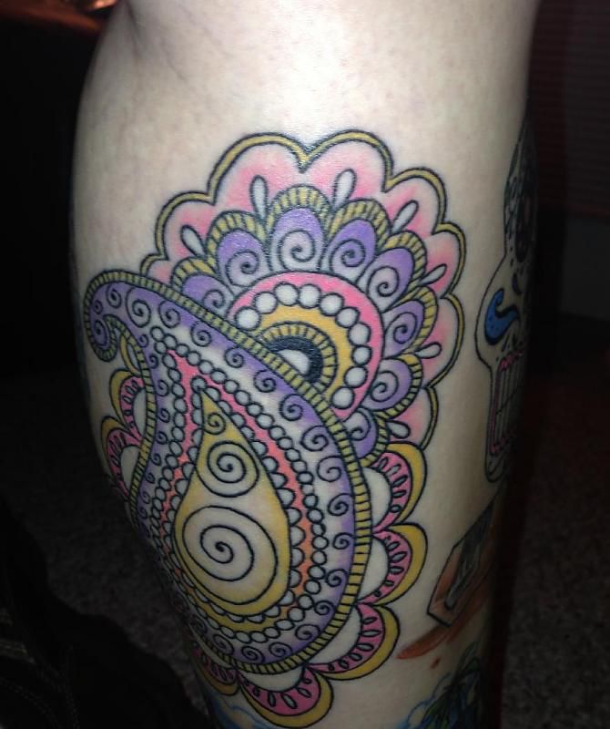 Pin by mandy walker on Tattoo Ideas | Paisley tattoos, Paisley tattoo, Pattern tattoo