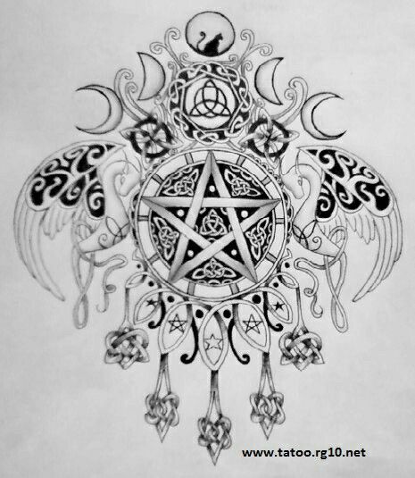 Pin by Bárbara Ribeiro on Tattos | Pagan tattoo, Wicca tattoo, Wiccan tattoos