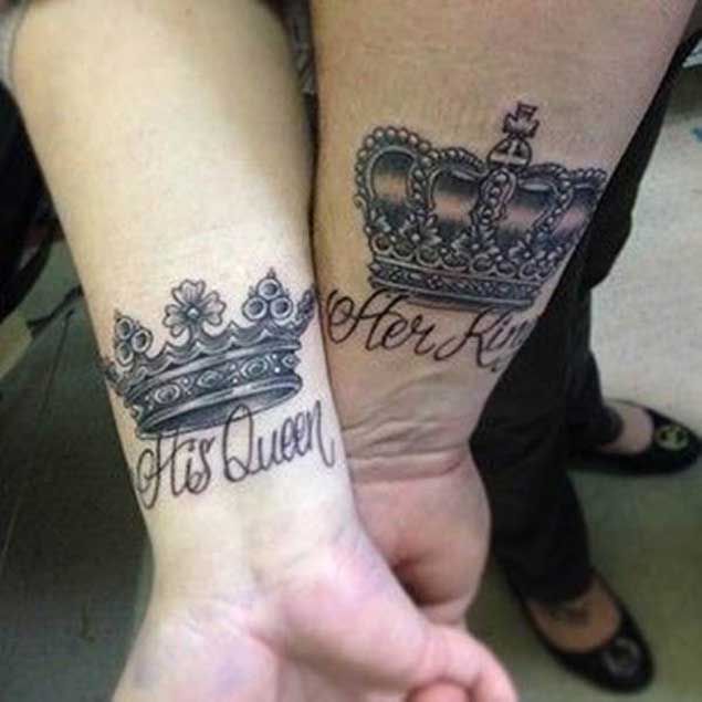 40 King & Queen Tattoos That Will Instantly Make Your Relationship Official  - TattooBlend | Queen tattoo,