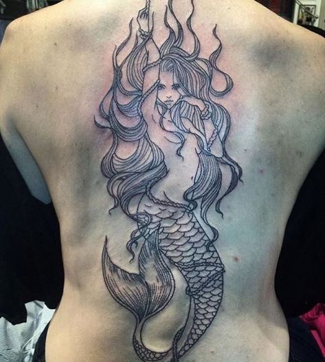 100+ Traditional Mermaid Tattoos For Men (2024) Designs With Meaning