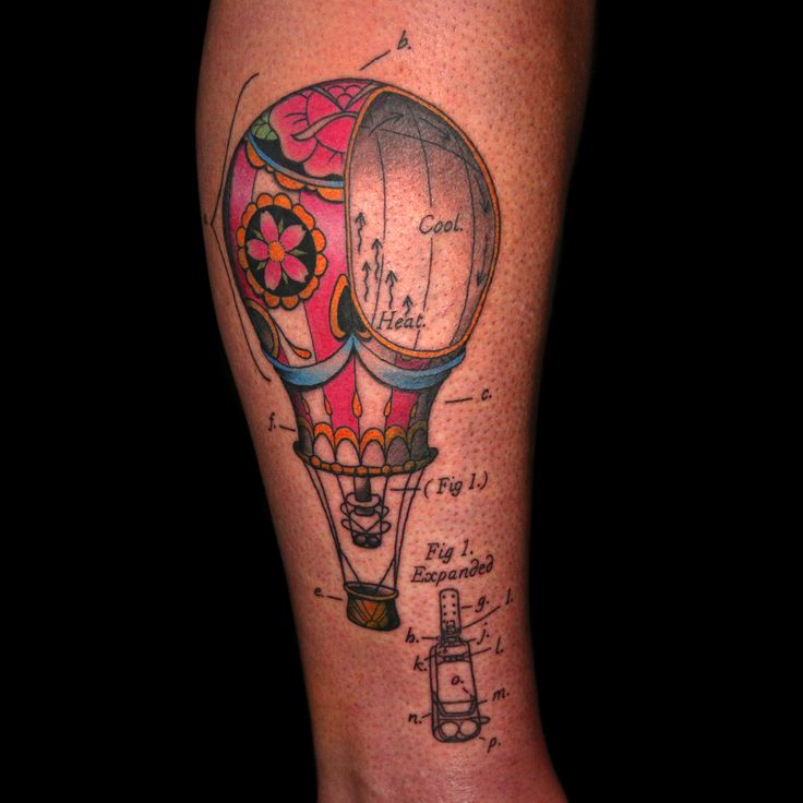 Hot Air Balloon Tattoo by Frank Ready