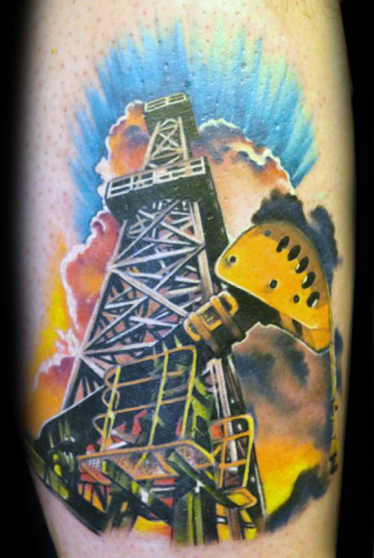 40 Clever Oilfield Tattoos for Men
