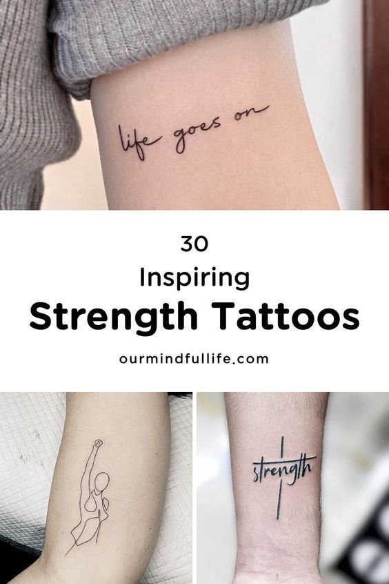 30 Inspiring Tattoos about Strength with Meaning - Our Mindful Life