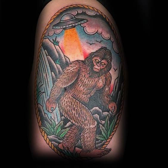 50 Bigfoot Tattoo Designs for Men
