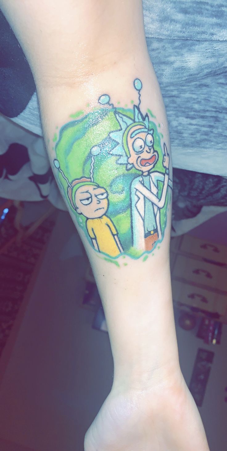 Rick and morty tattoo