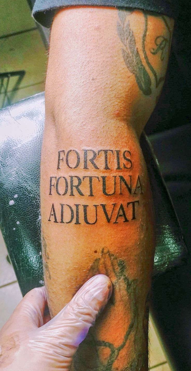 Fortis fortuna adiuvat tattoo