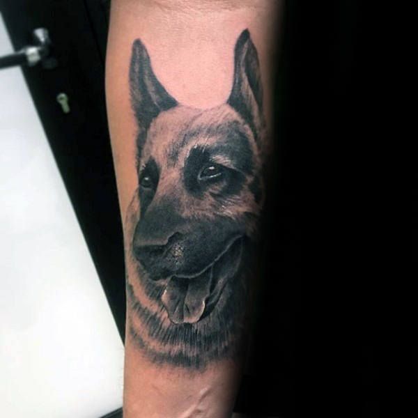 50+ Best German Shepherd Dog Tattoo Ideas - The Paws