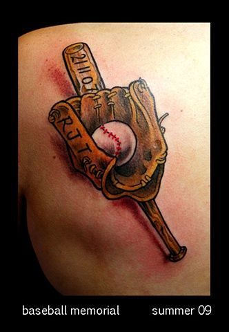 220+ Best Baseball Tattoo Designs (2024) Sports Related ideas