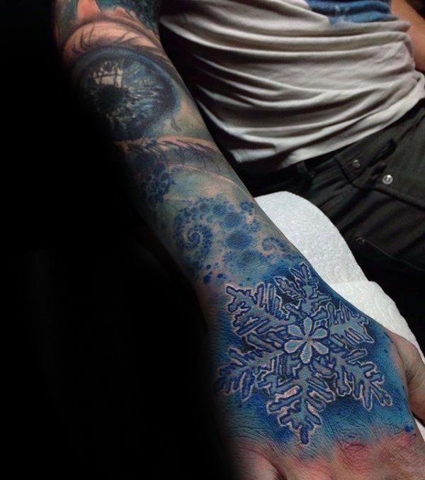 100 Stunning Snowflake Tattoo Designs for Men