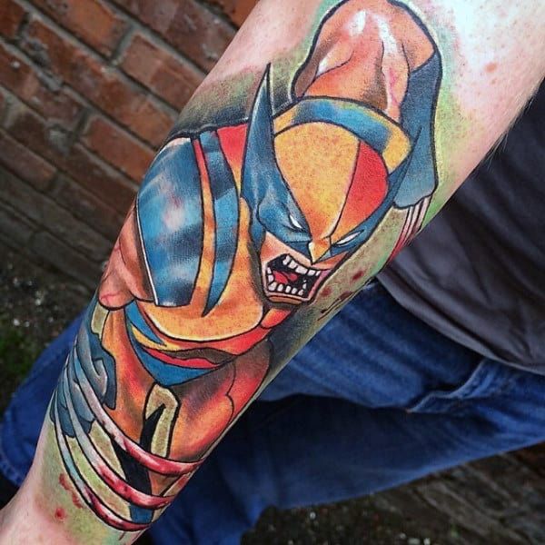 90 Wolverine Tattoo Designs for Men