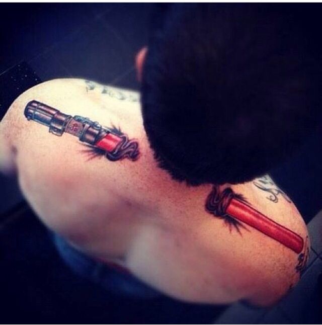 Lightsaber tattoo