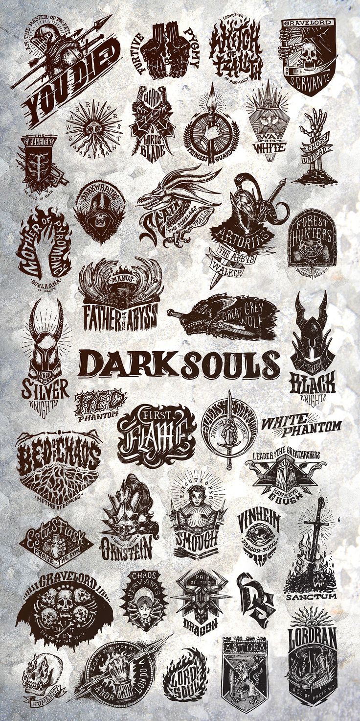 Dark Souls Emblem Collection!!Love this!!!! | Dark souls tattoo, Dark souls  artwork, Soul tattoo