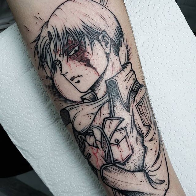 Pin by Lourdes Arroyo on levi ackerman | Anime tattoos, Torso tattoos, Body  art tattoos