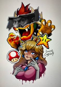 310 Nintendo Tattoo Ideas in 2025 | nintendo tattoo, mario art, super mario art