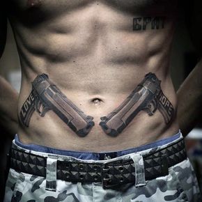 77 Stunning Pistol Tattoos for Men