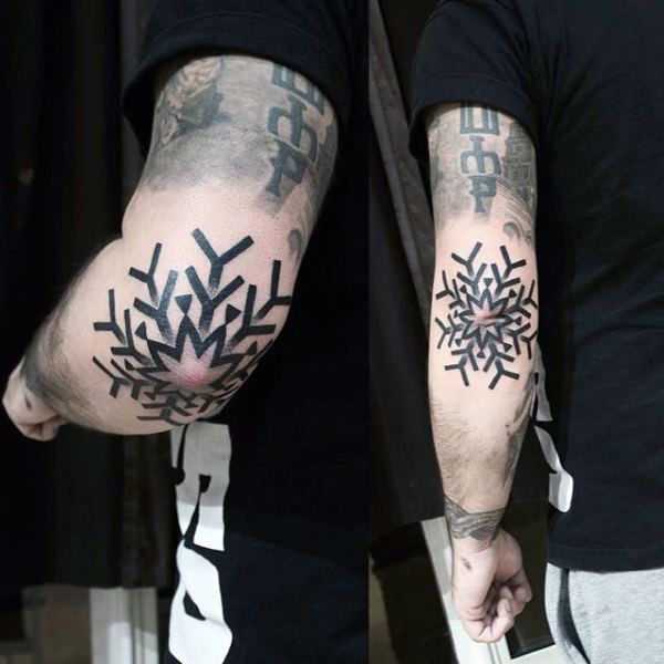 100 Stunning Snowflake Tattoo Designs for Men