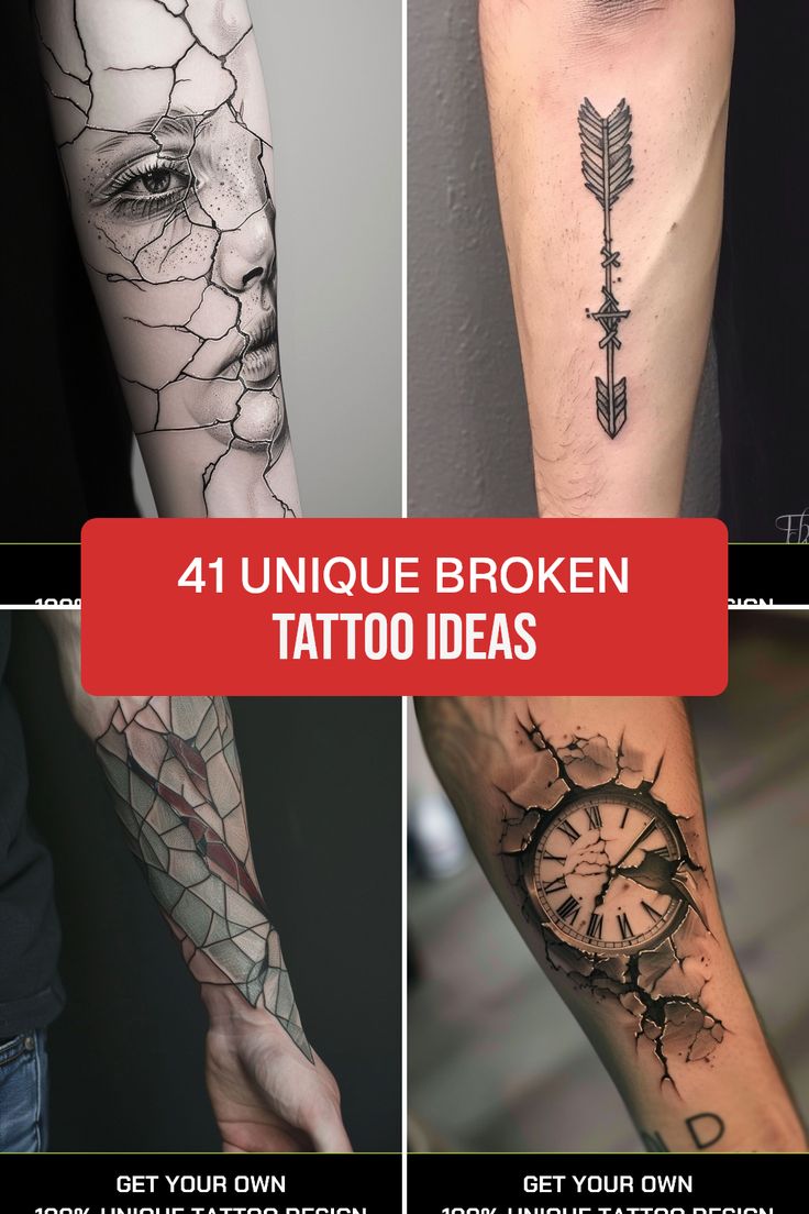 41 Unique Broken Tattoo Ideas