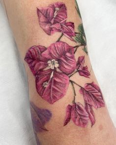Bougainvillea Tattoo Black and White