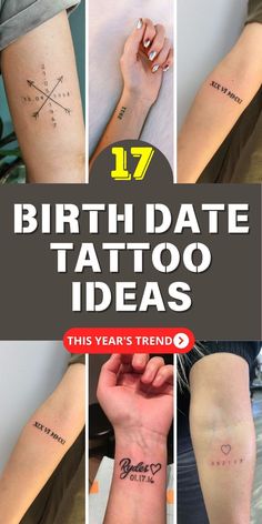 Infinity Tattoo with Birthdate