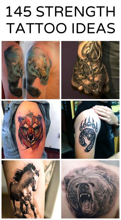 95 Tattoos that Mean Strength and Courage