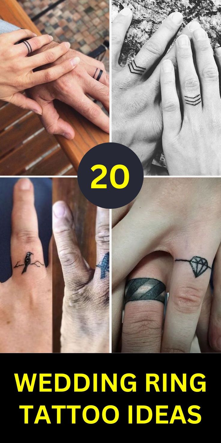 Inked Vows: 20 Wedding Ring Tattoo Ideas for Men - Expressing Love and  Dedication in Masculine