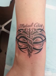 Discover 32 Medical Alert Tattoos and Medical Allergy Tattoo Ideas Ideas | caduceus tattoo, nurse tattoo, t1d tattoo and more
