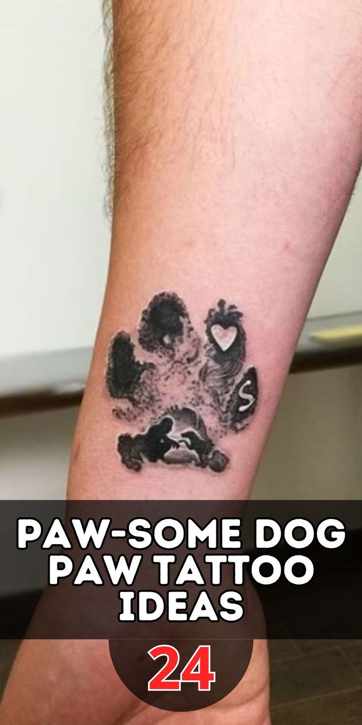Paw-some Dog Paw Tattoo Ideas: Memorial Prints My Heart with Designs for  Women and Men