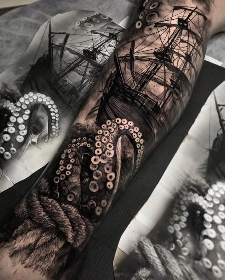 245+ Superior Kraken Tattoos Ideas (2024)
