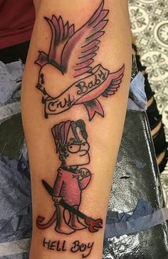 12 Lil peep tattoos ideas in 2025 | lil peep tattoos, tattoos, lil peep  hellboy