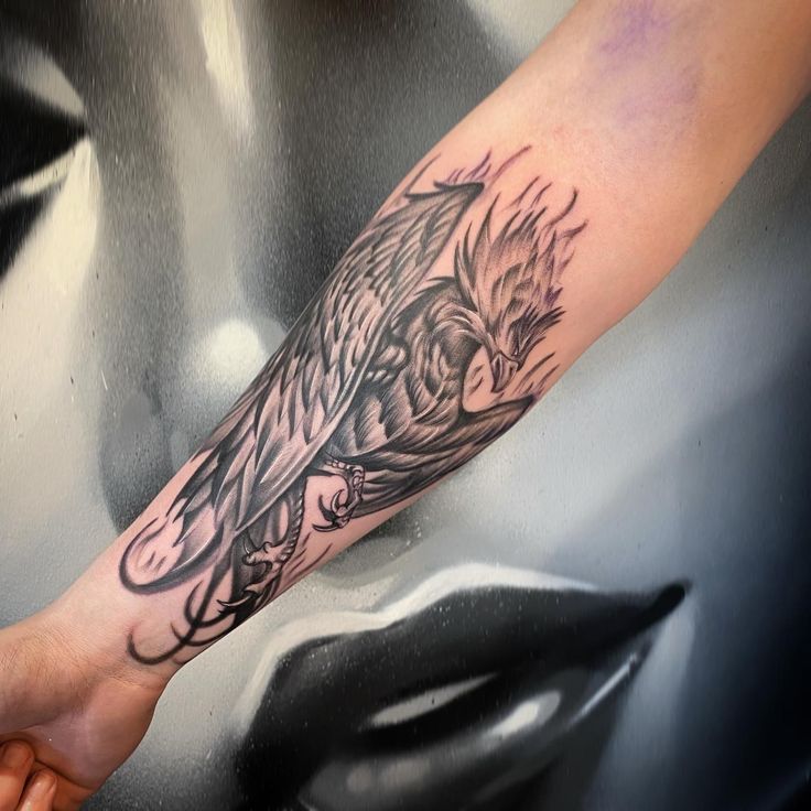 Phoenix Tattoo, Feminine Rebirth Phoenix Tattoo, Feminine Phoenix Tattoo, Phoenix  Tattoo Men