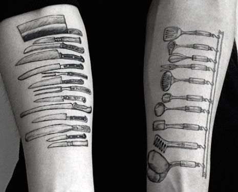 Chef tools tattoo