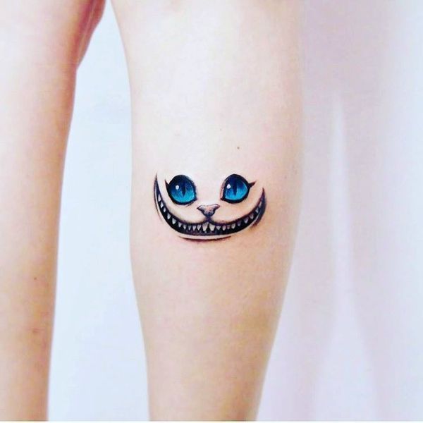 220+ Cheshire Cat Tattoo Designs (2024) Simple Small Meaningful Ideas
