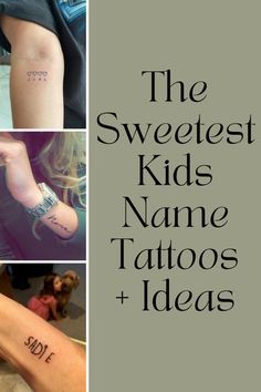 79 Sweetest Kids Name Tattoos & Baby Name Ideas | Baby name tattoos, Kids  initial tattoos, Sons name tattoos
