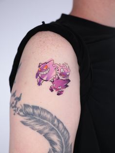 Black Gengar Tattoo