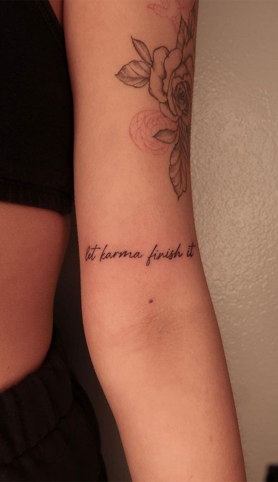 50 Petite Tattoo Ideas : Words & Butterflies