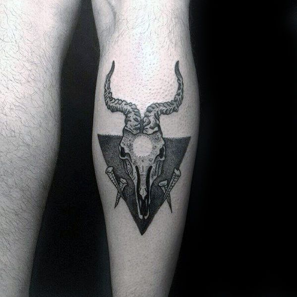 50 Stunning Goat Skull Tattoo Designs for Men