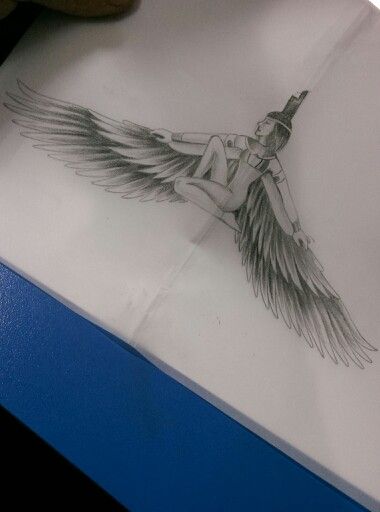 Goddess İsis dövme tasarımı