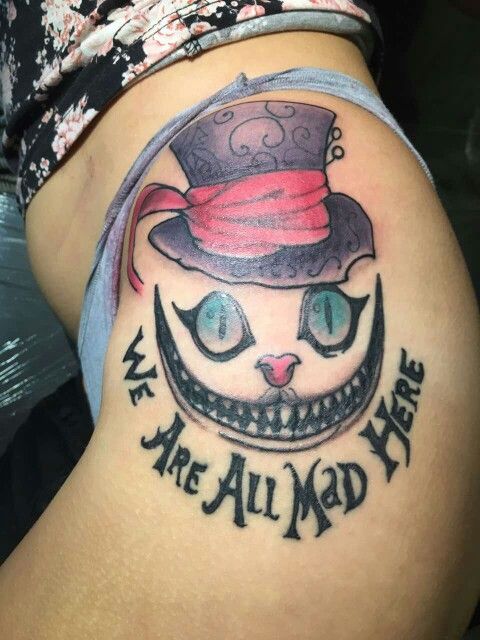 tatto #aliceinwonderland #cat | Mad hatter tattoo, Wonderland tattoo,  Tattoos