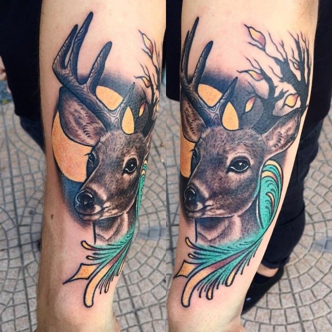 140 Most Incredible Deer Tattoo Designs & Meanings