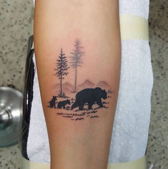Bear Tattoo - For Family, Strength, Perseverance [Guide for 2023] - Tattoo  Stylist